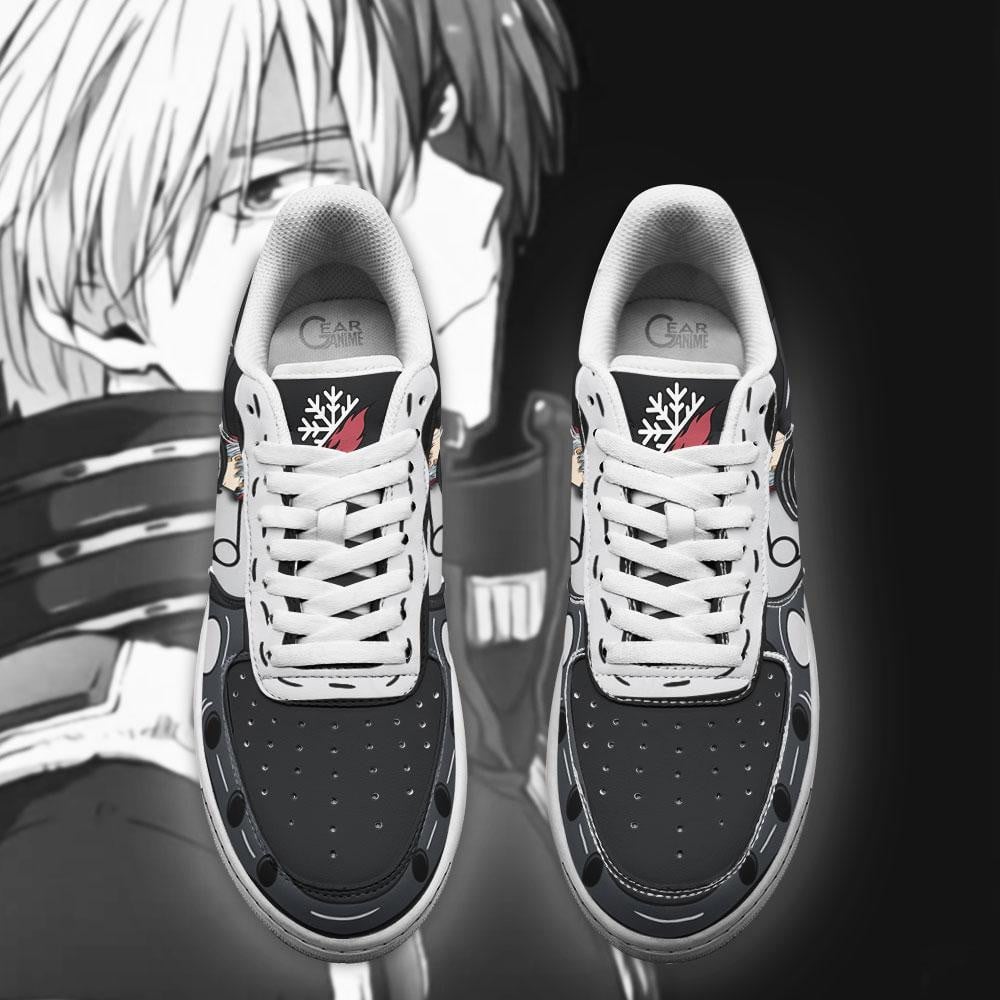 Baskets Anime Musketeer Shoto Todoroki en Cuir Chaussures Basses Unisexes Anime Manga