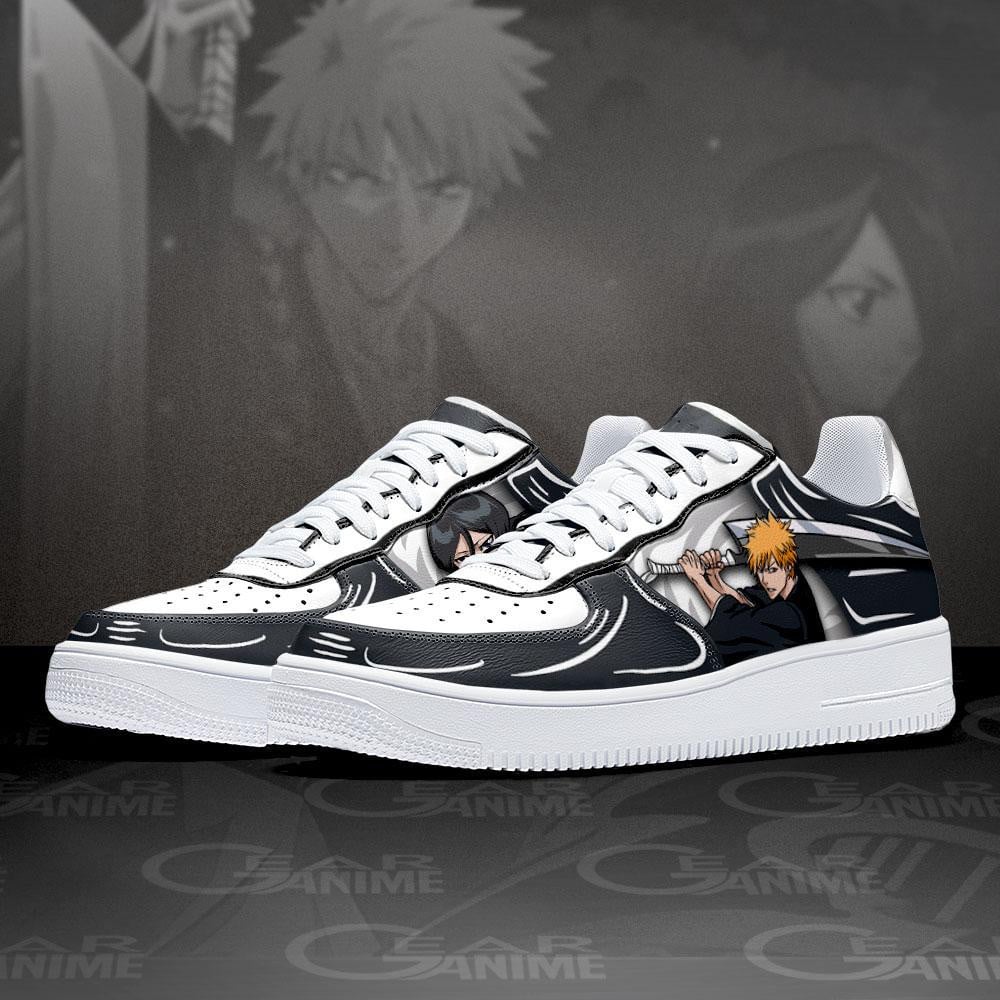 Baskets Anime Ichigo And Rukia en Cuir Chaussures Basses Unisexes Anime Manga