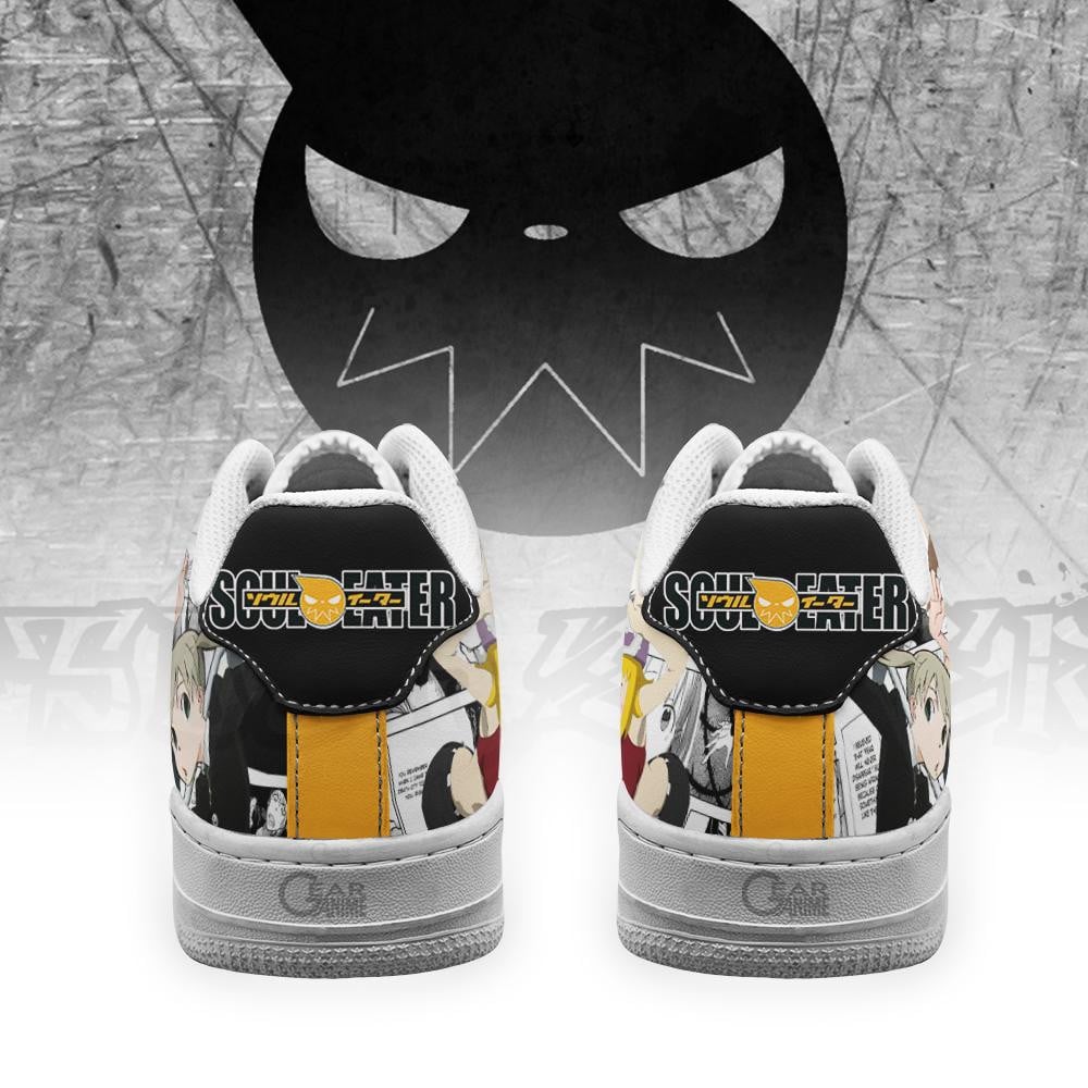 Baskets Anime Soul Eater Custom Low-Top Leather Sneakers Manga Custom Comfort Fit en Cuir Chaussures Basses Unisexes Anime Manga