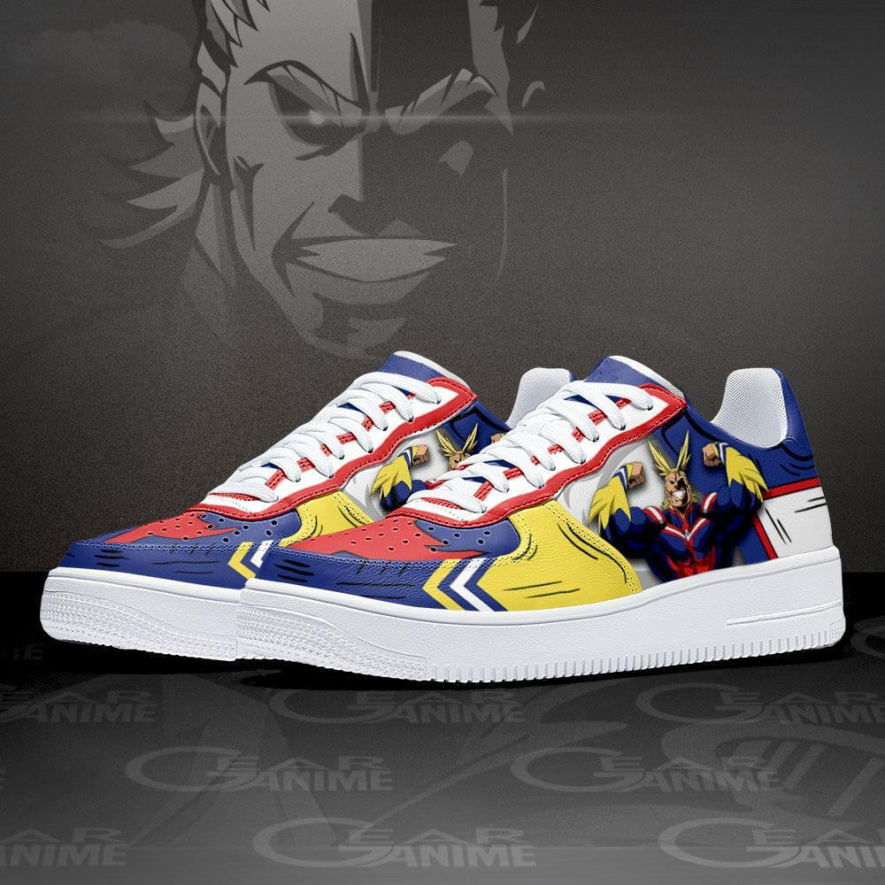 Baskets Anime All Might en Cuir Chaussures Basses Unisexes Anime Manga