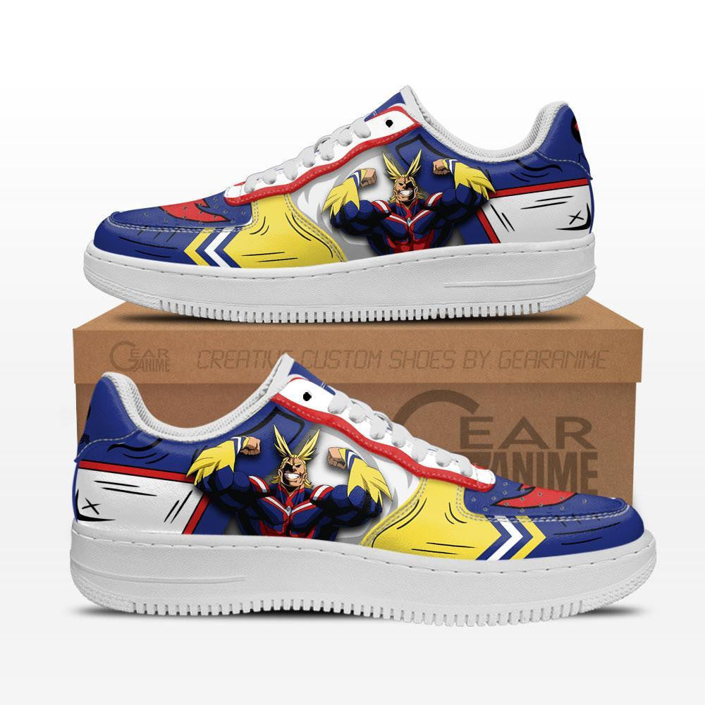 Baskets Anime All Might en Cuir Chaussures Basses Unisexes Anime Manga
