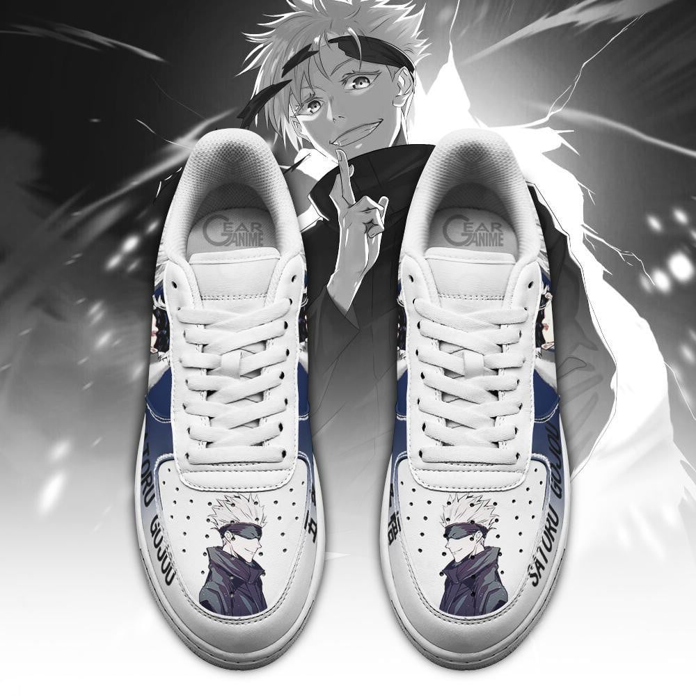 Baskets Anime Satoru Gojou en Cuir Chaussures Basses Unisexes Jujutsu Kaisen