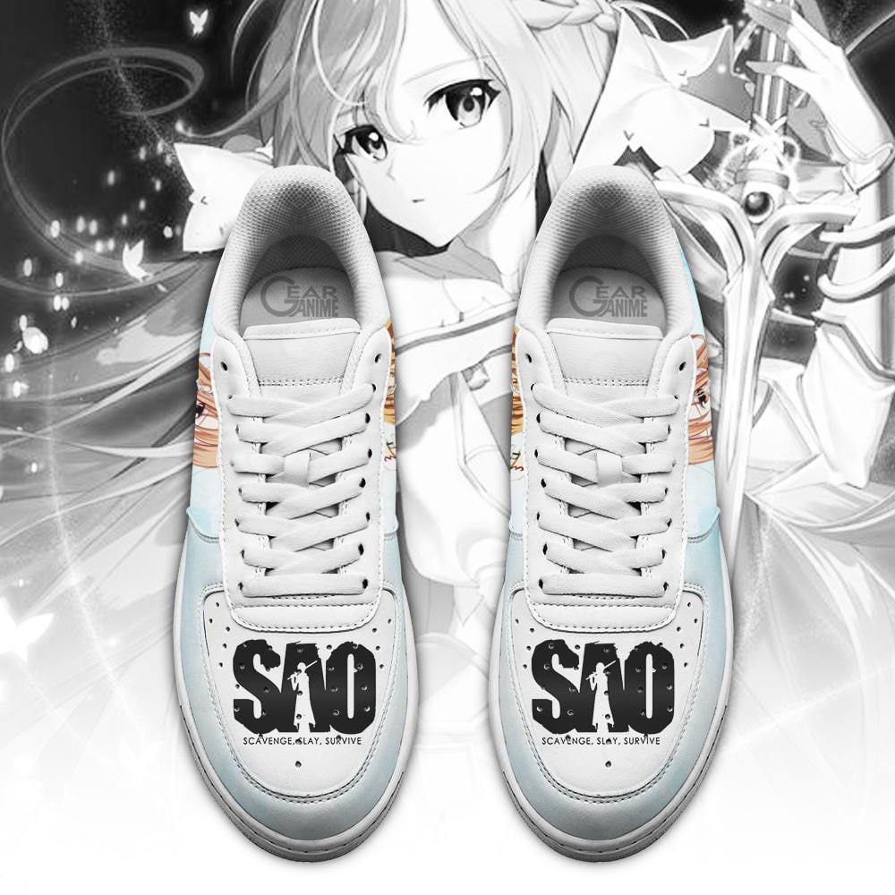 Baskets Anime Asuna Yuuki en Cuir Chaussures Basses Unisexes Anime Manga