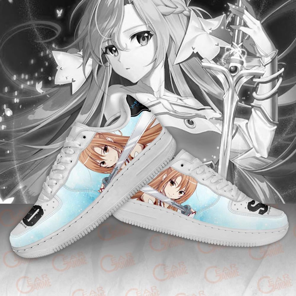 Baskets Anime Asuna Yuuki en Cuir Chaussures Basses Unisexes Anime Manga