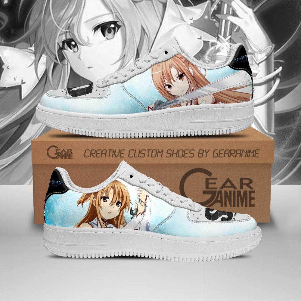 Baskets Anime Asuna Yuuki en Cuir Chaussures Basses Unisexes Anime Manga