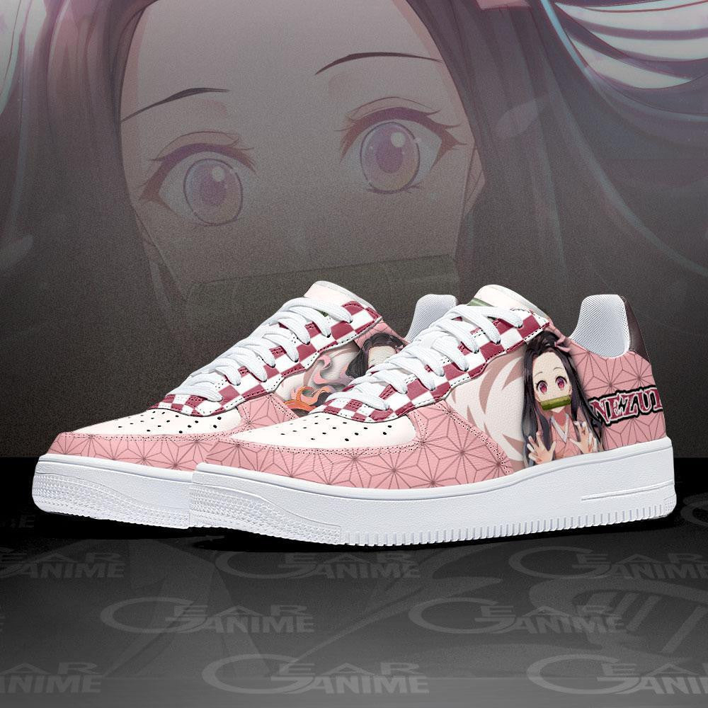 Baskets Anime Kamado Nezuko en Cuir Chaussures Basses Unisexes Demon Slayer