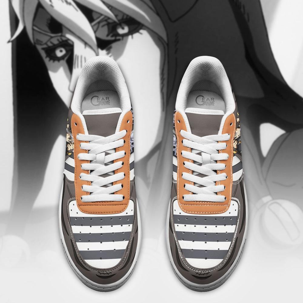 Baskets Anime Risotto Nero en Cuir Chaussures Basses Unisexes Anime Manga