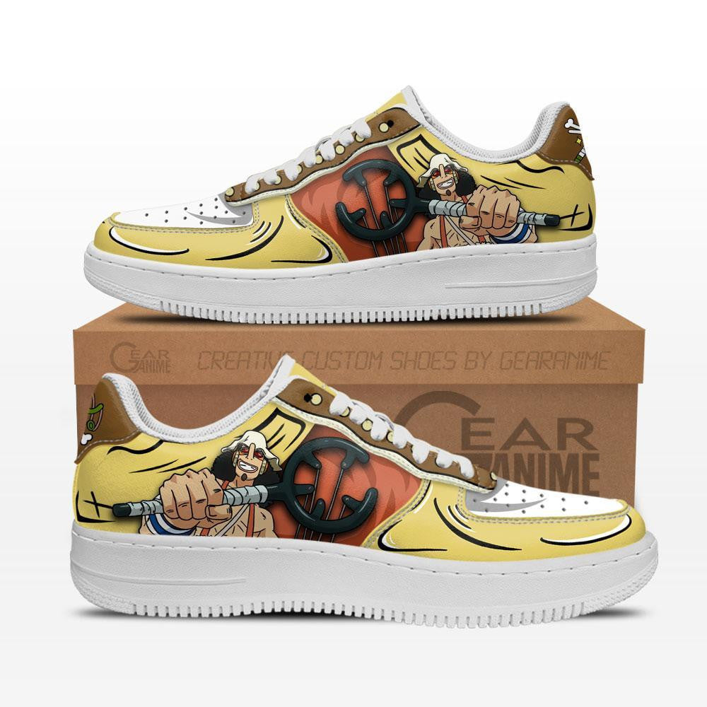 Baskets Anime Usopp en Cuir Chaussures Basses Unisexes Anime Manga