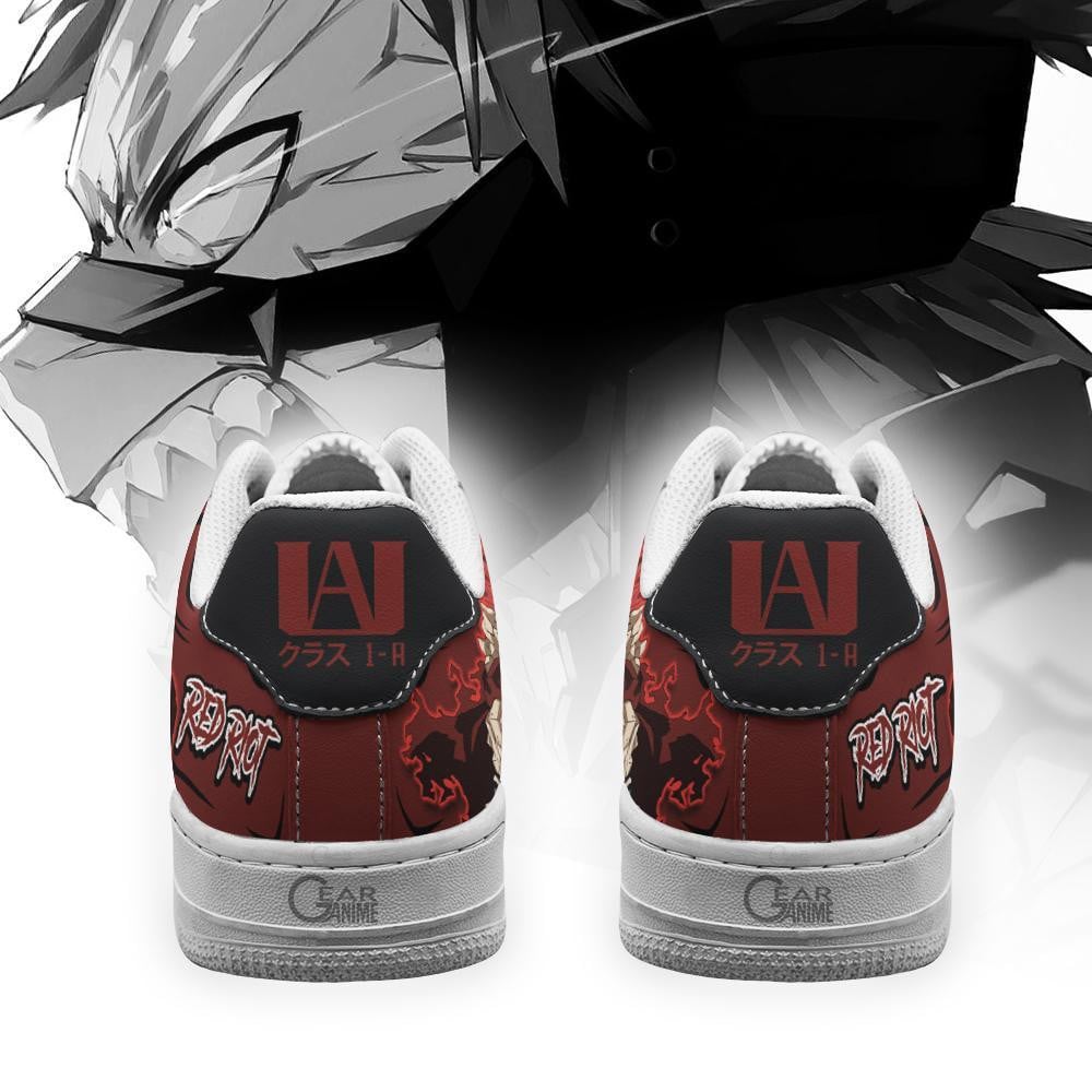 Baskets Anime Eijiro Red Riot en Cuir Chaussures Basses Unisexes Anime Manga