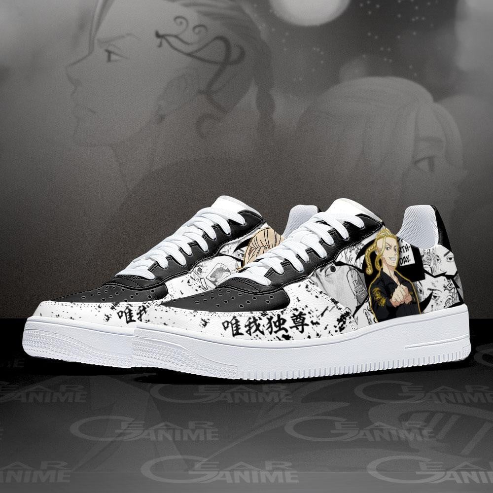 Baskets Anime Draken And Mikey en Cuir Chaussures Basses Unisexes Anime Manga