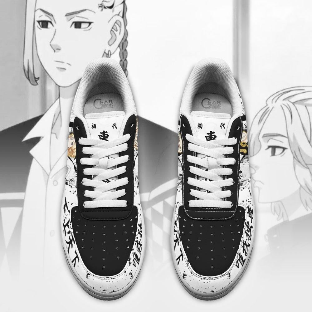 Baskets Anime Draken And Mikey en Cuir Chaussures Basses Unisexes Anime Manga