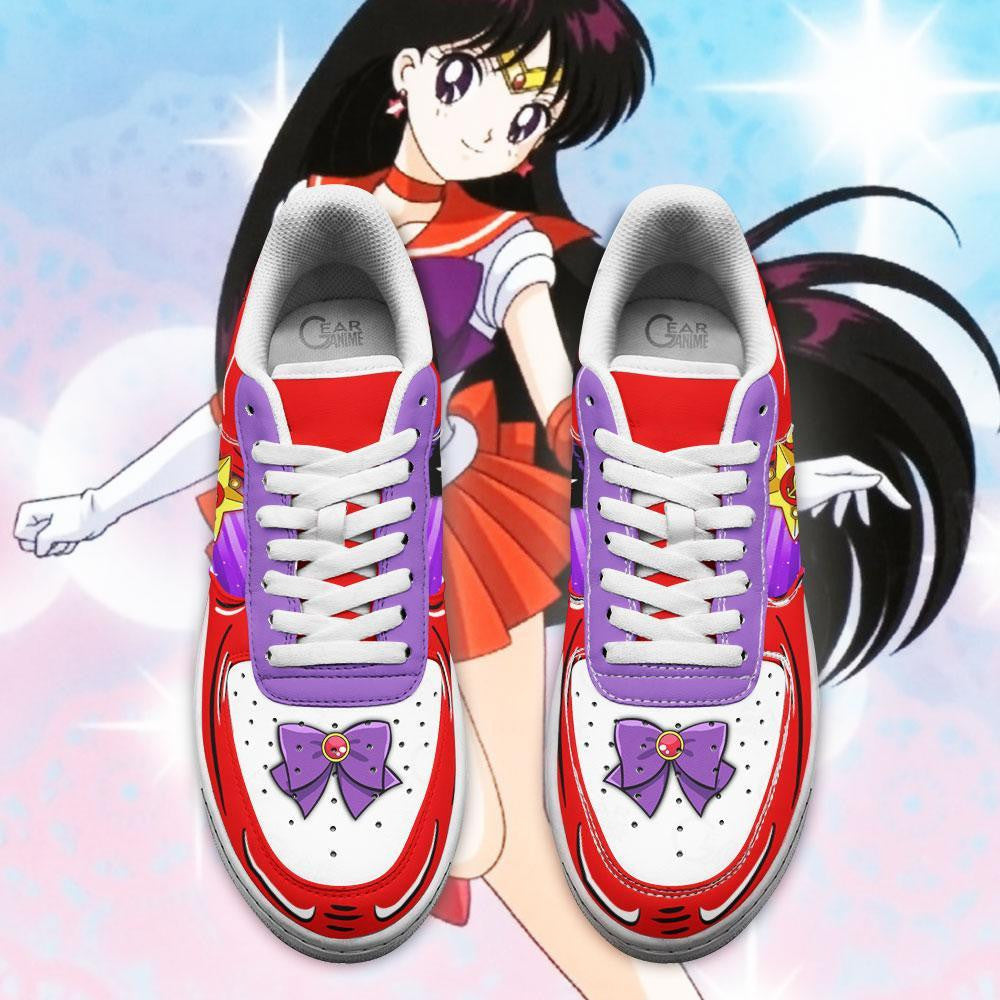 Baskets Anime Sailor Mars en Cuir Chaussures Basses Unisexes Anime Manga