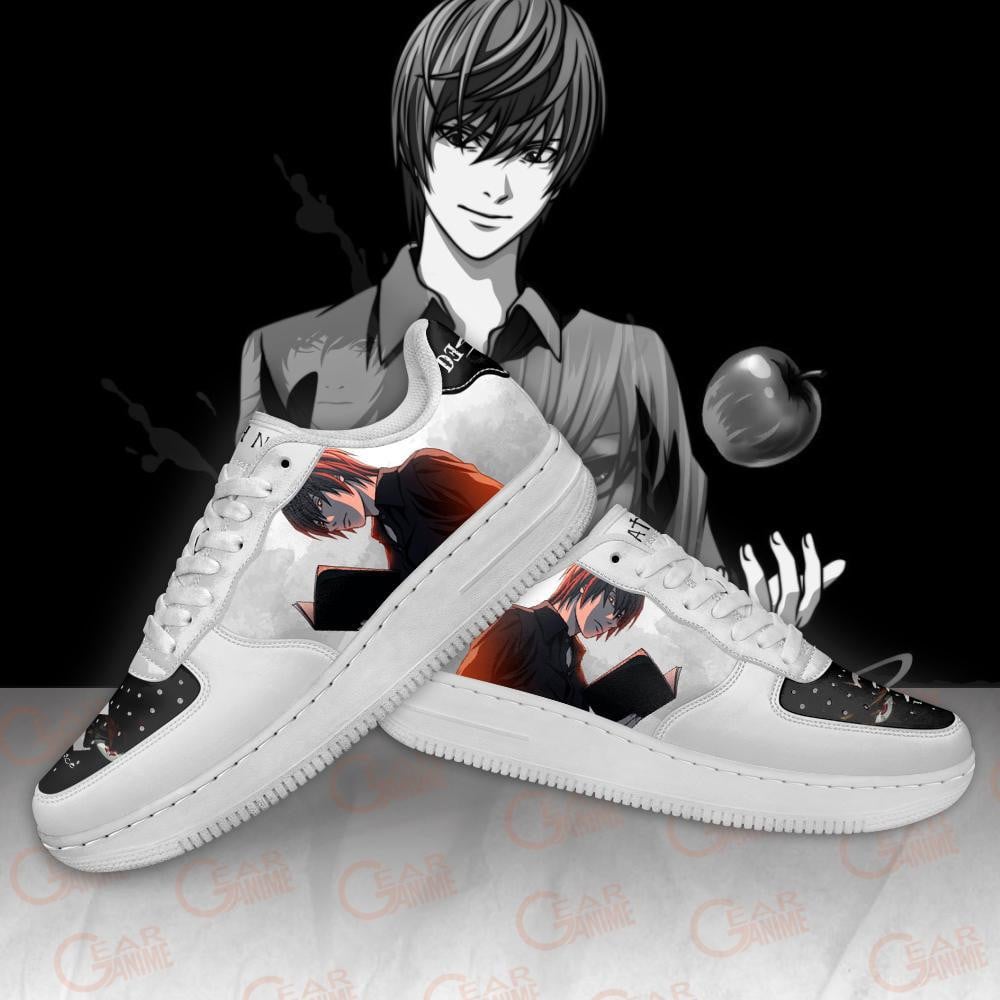 Baskets Anime Death Note Kira Light Yagami en Cuir Chaussures Basses Unisexes Anime Manga