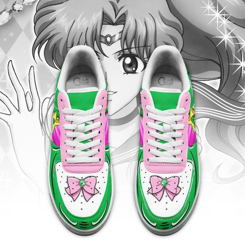 Baskets Anime Sailor Jupiter en Cuir Chaussures Basses Unisexes Anime Manga