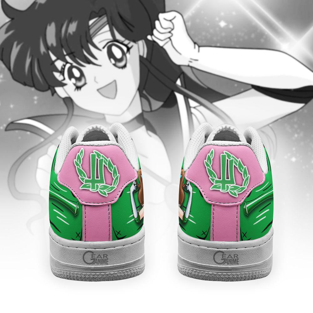Baskets Anime Sailor Jupiter en Cuir Chaussures Basses Unisexes Anime Manga