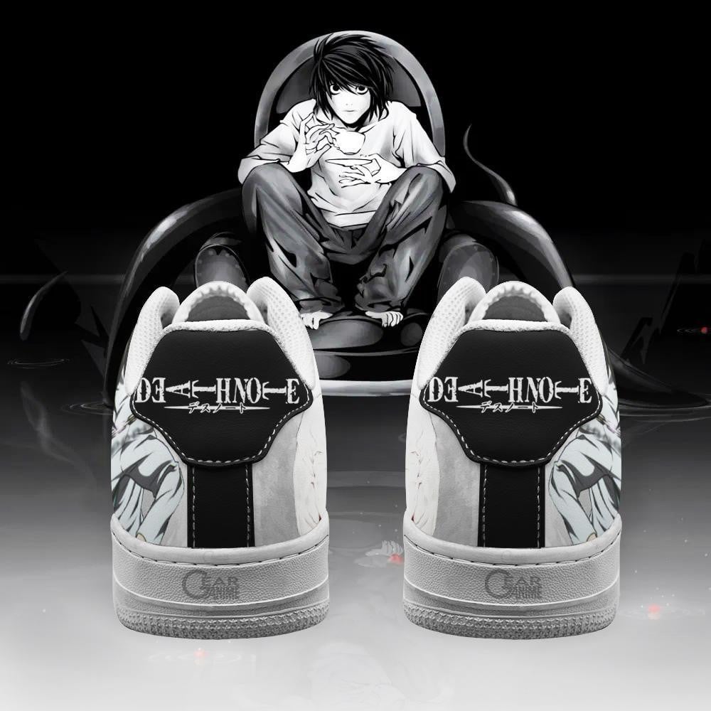 Baskets Anime Death Note L Lawliet en Cuir Chaussures Basses Unisexes Anime Manga