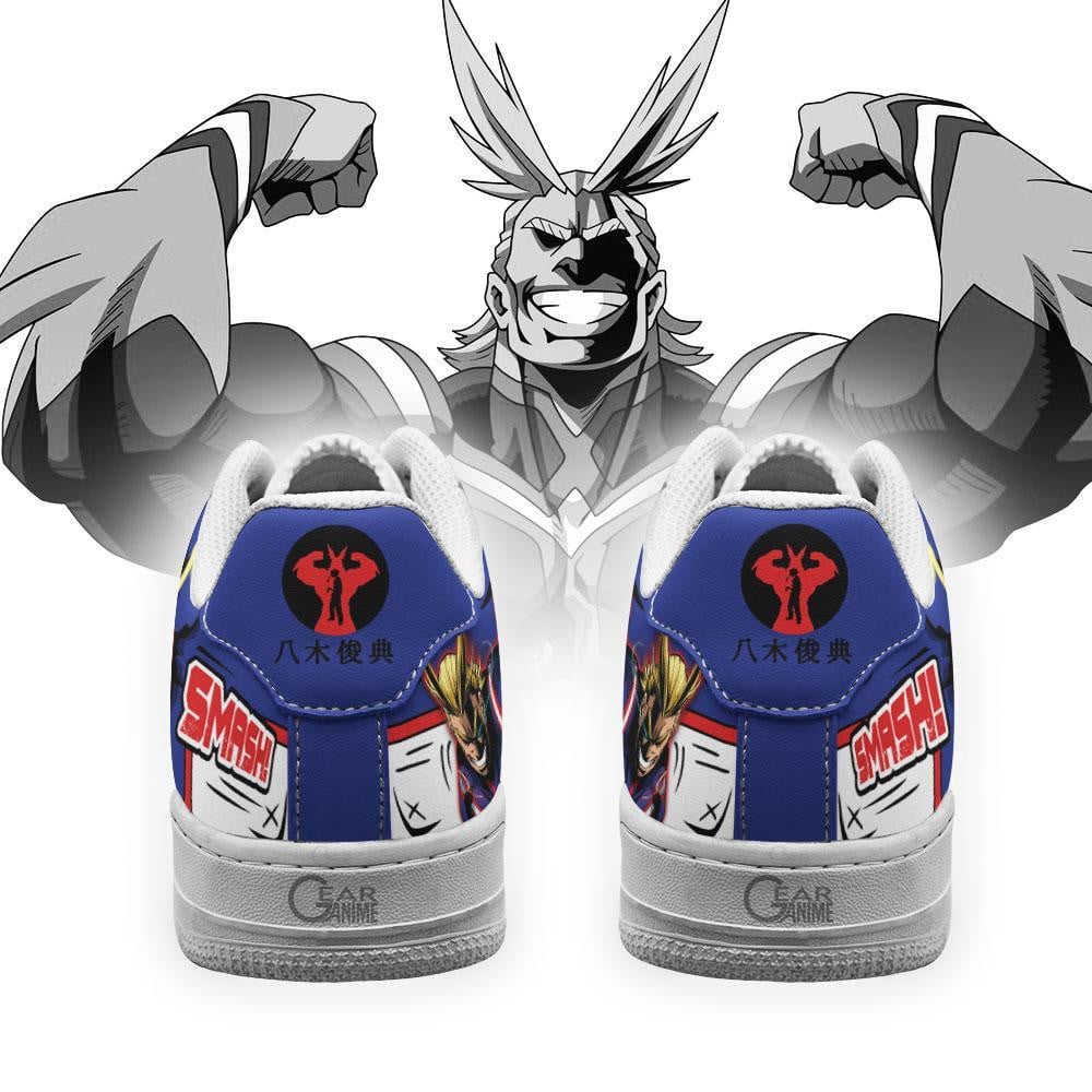 Baskets Anime All Might One For All en Cuir Chaussures Basses Unisexes Anime Manga
