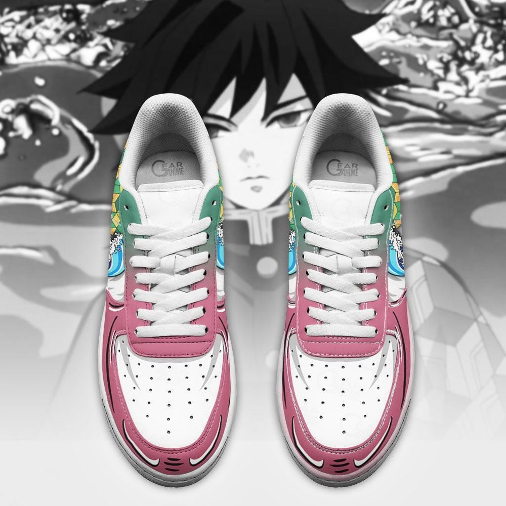 Baskets Anime Giyuu Tomioka en Cuir Chaussures Basses Unisexes Anime Manga