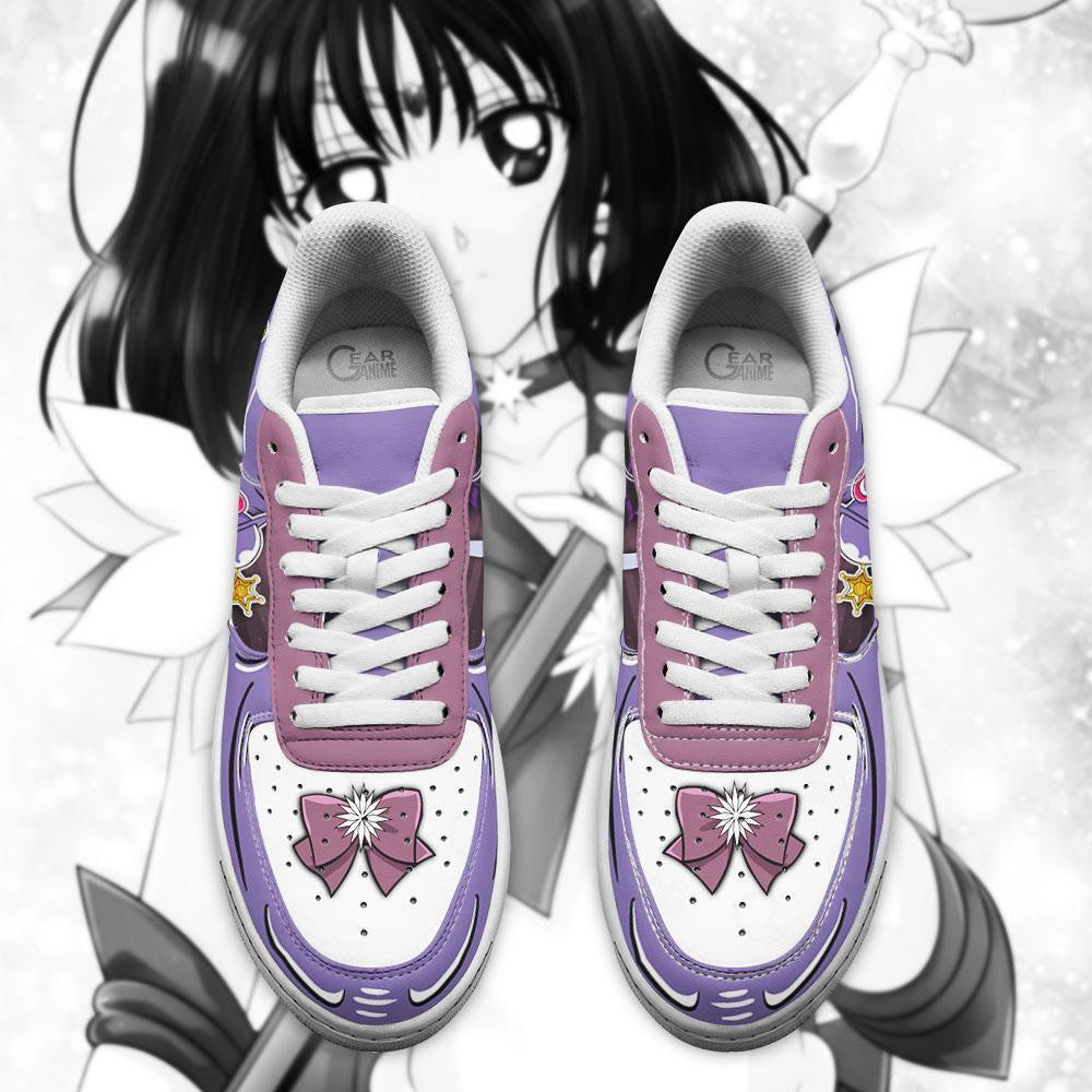 Baskets Anime Sailor Saturn en Cuir Chaussures Basses Unisexes Anime Manga