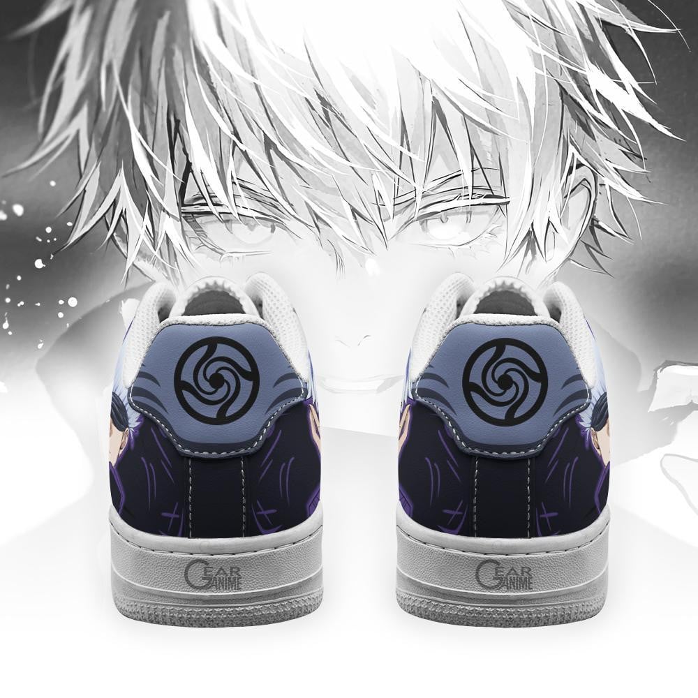 Baskets Anime Satoru Gojo en Cuir Chaussures Basses Unisexes Jujutsu Kaisen