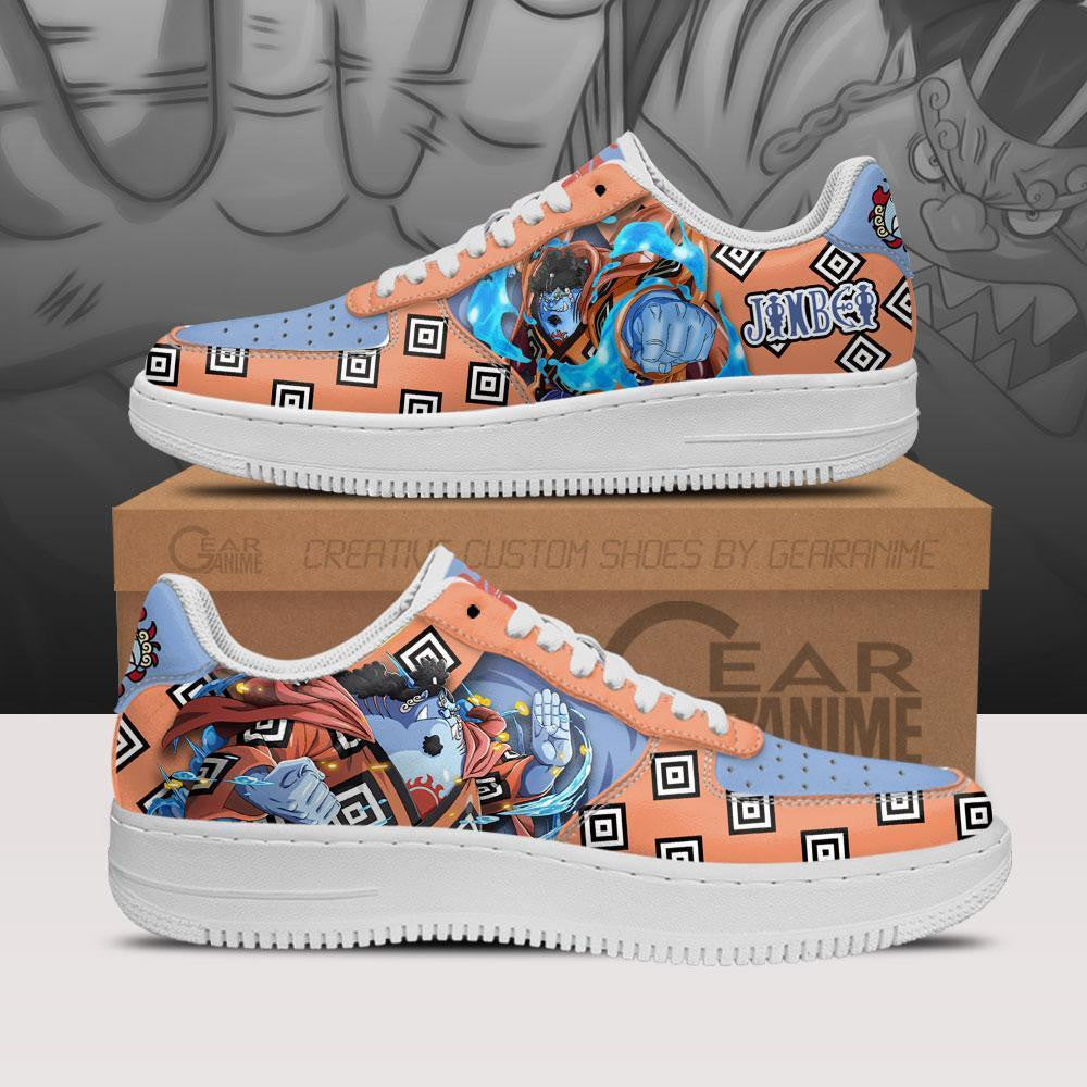 Baskets Anime Jinbei en Cuir Chaussures Basses Unisexes Anime Manga