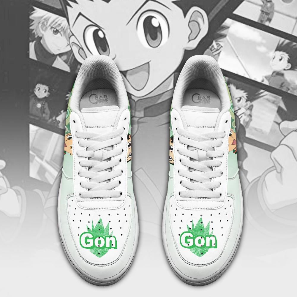 Baskets Anime Gon Freecss en Cuir Chaussures Basses Unisexes Anime Manga