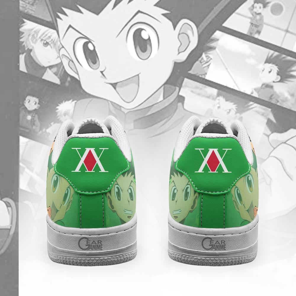 Baskets Anime Gon Freecss en Cuir Chaussures Basses Unisexes Anime Manga