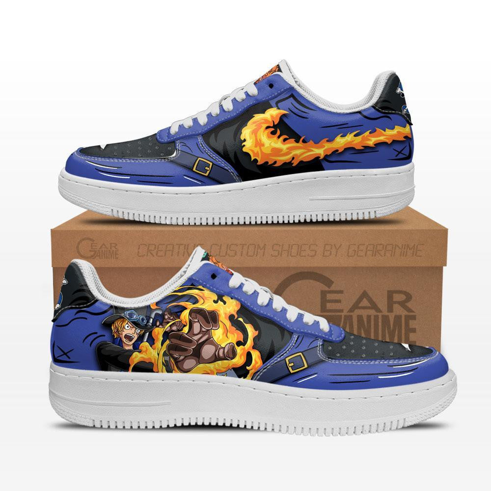 Baskets Anime Sabo en Cuir Chaussures Basses Unisexes Anime Manga