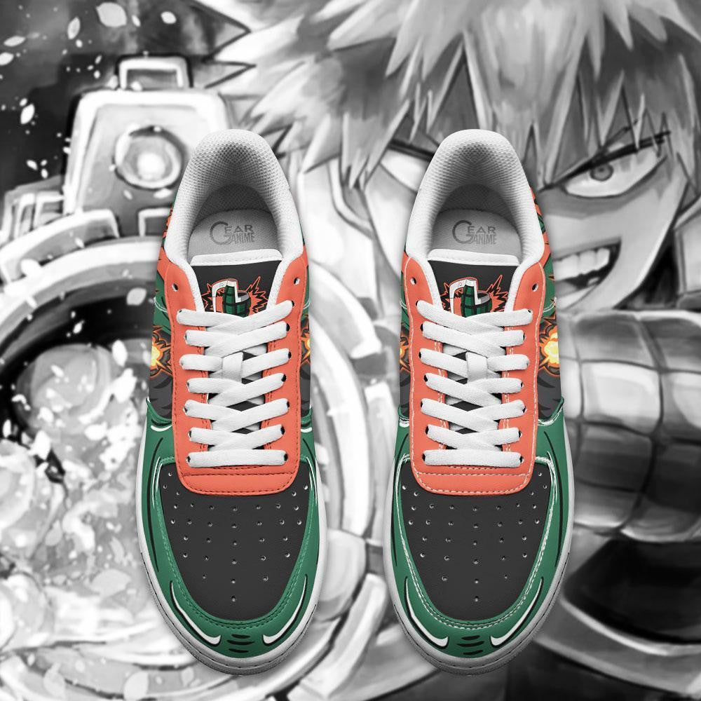 Baskets Anime Katsuki Bakugo en Cuir Chaussures Basses Unisexes Anime Manga