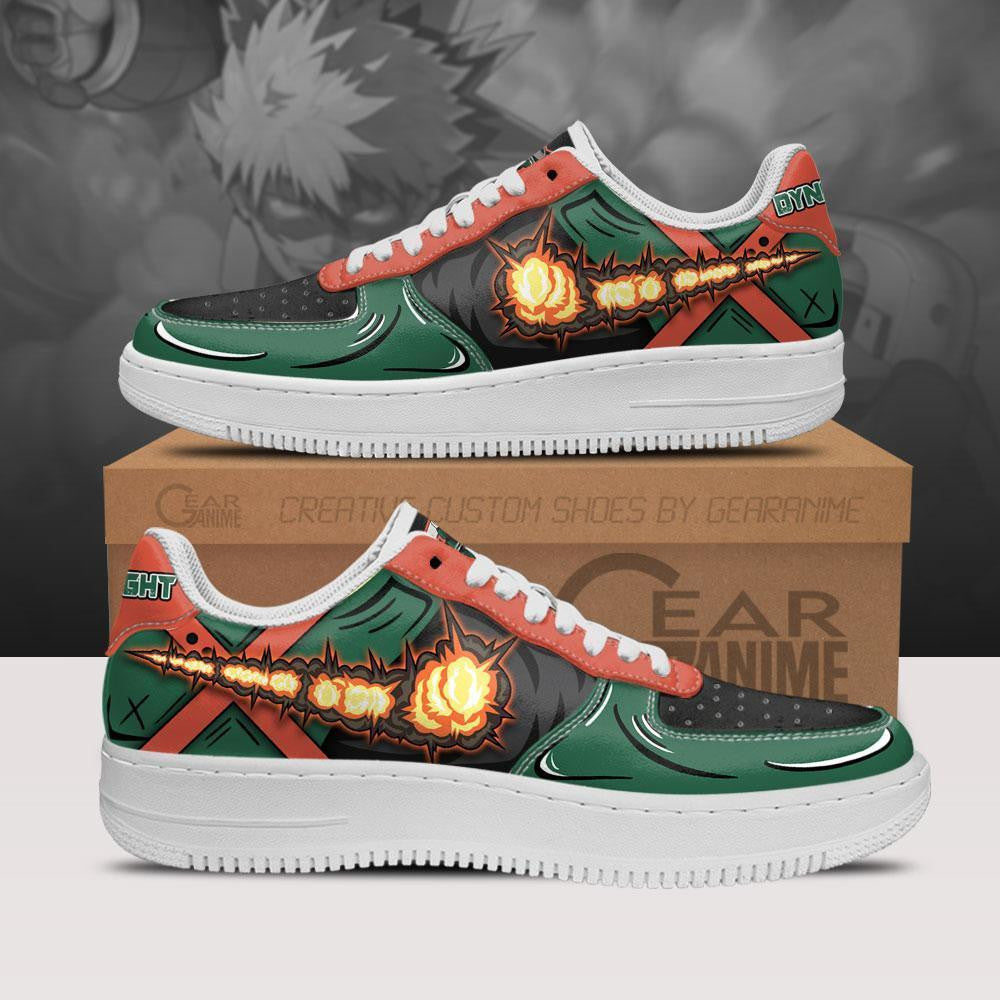 Baskets Anime Katsuki Bakugo en Cuir Chaussures Basses Unisexes Anime Manga