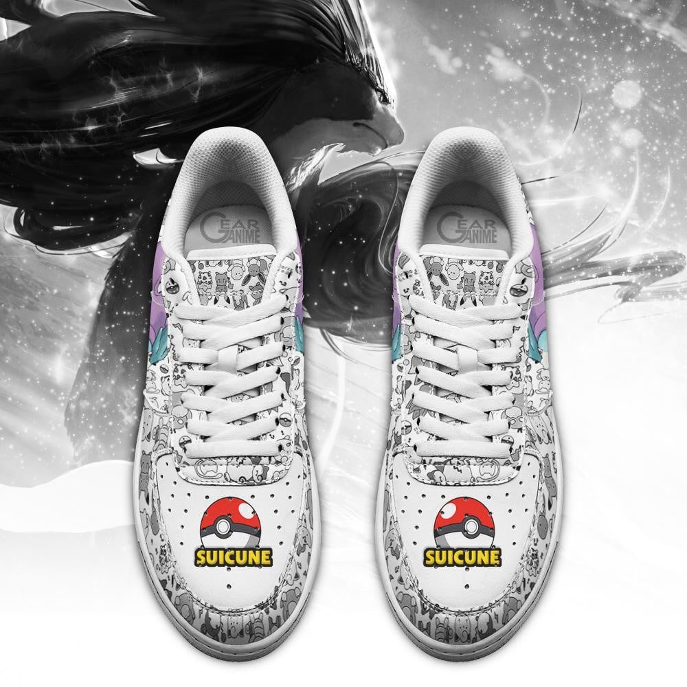 Baskets Anime Suicune en Cuir Chaussures Basses Unisexes Anime Manga