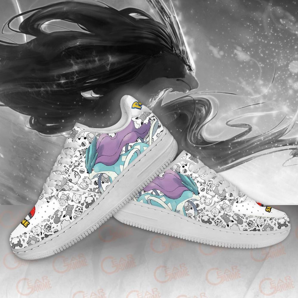 Baskets Anime Suicune en Cuir Chaussures Basses Unisexes Anime Manga