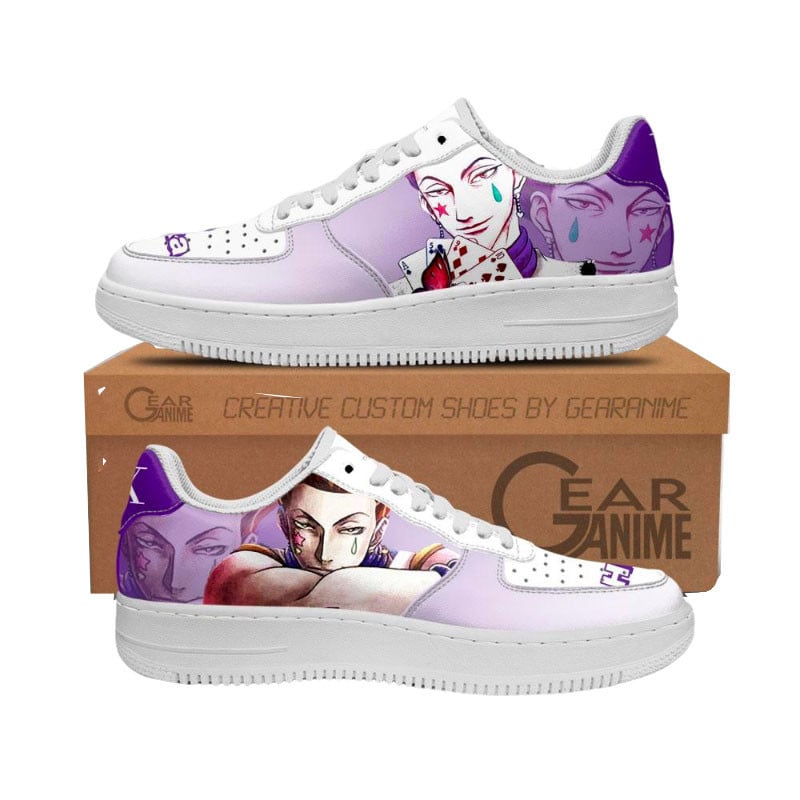 Baskets Anime Hisoka en Cuir Chaussures Basses Unisexes Anime Manga
