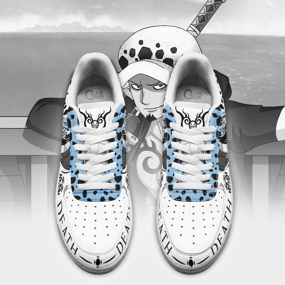 Baskets Anime Trafalgar Law Room en Cuir Chaussures Basses Unisexes Anime Manga