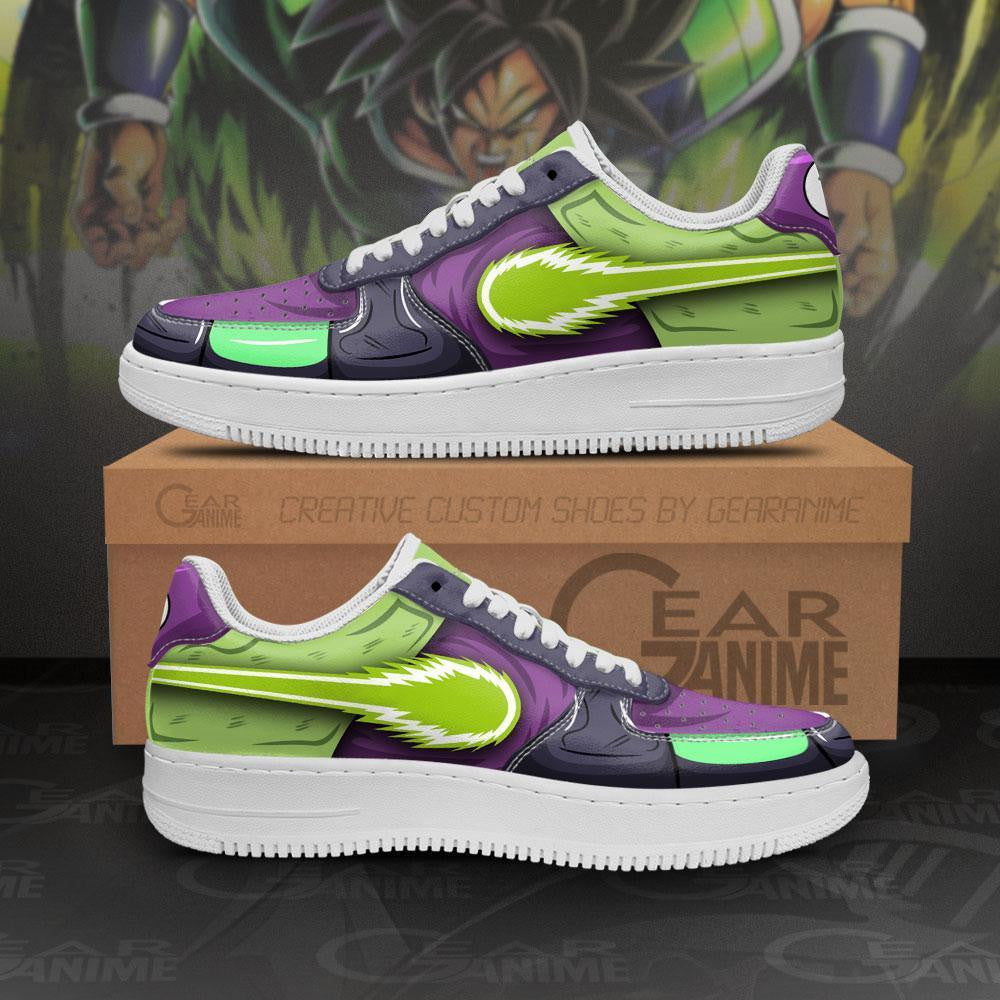 Baskets Anime Super Broly en Cuir Chaussures Basses Unisexes Anime Manga