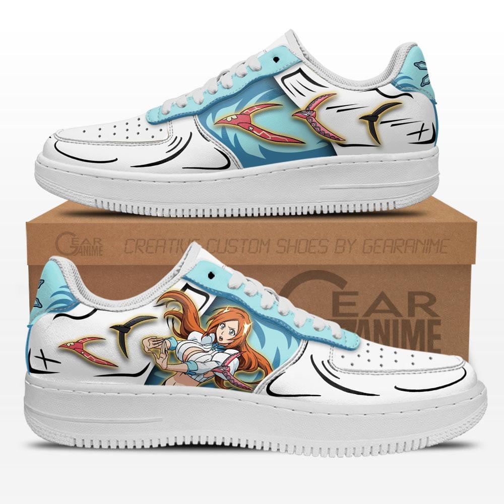 Baskets Anime Orihime Inoue en Cuir Chaussures Basses Unisexes Anime Manga