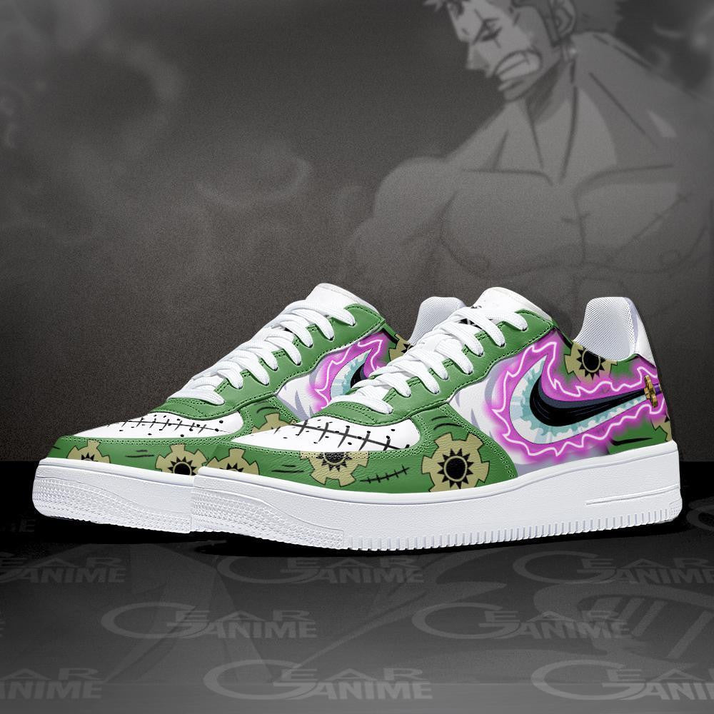 Baskets Anime Roronoa Zoro en Cuir Chaussures Basses Unisexes One Piece