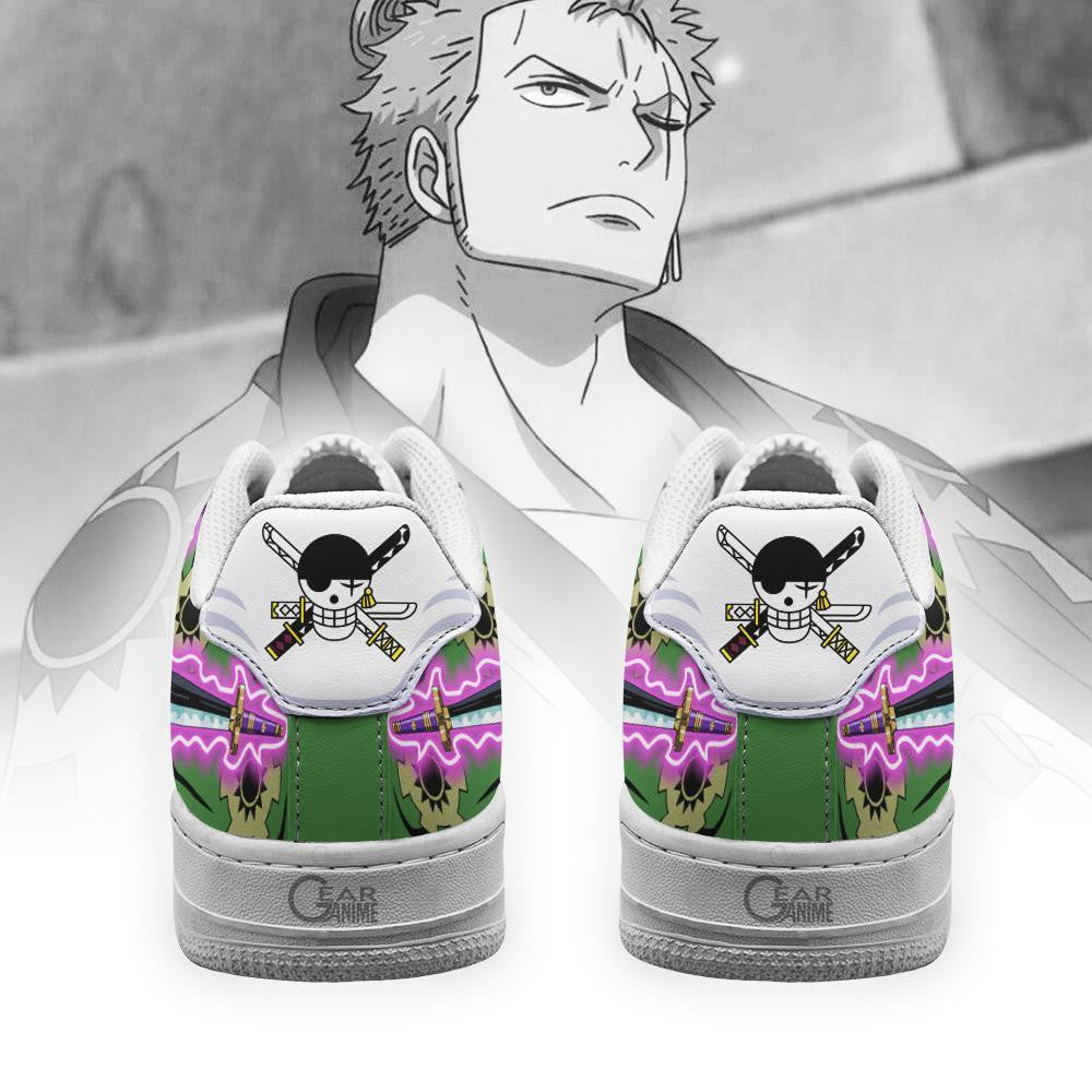 Baskets Anime Roronoa Zoro en Cuir Chaussures Basses Unisexes One Piece