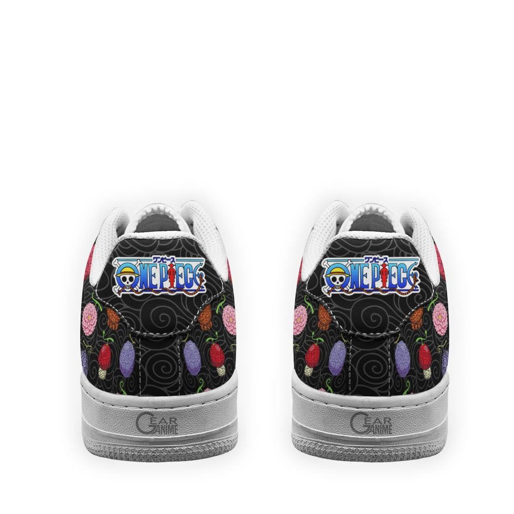 Baskets Anime Devil Fruits en Cuir Chaussures Basses Unisexes Anime Manga
