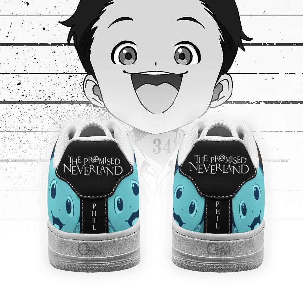 Baskets Anime Phil Neverland en Cuir Chaussures Basses Unisexes Anime Manga