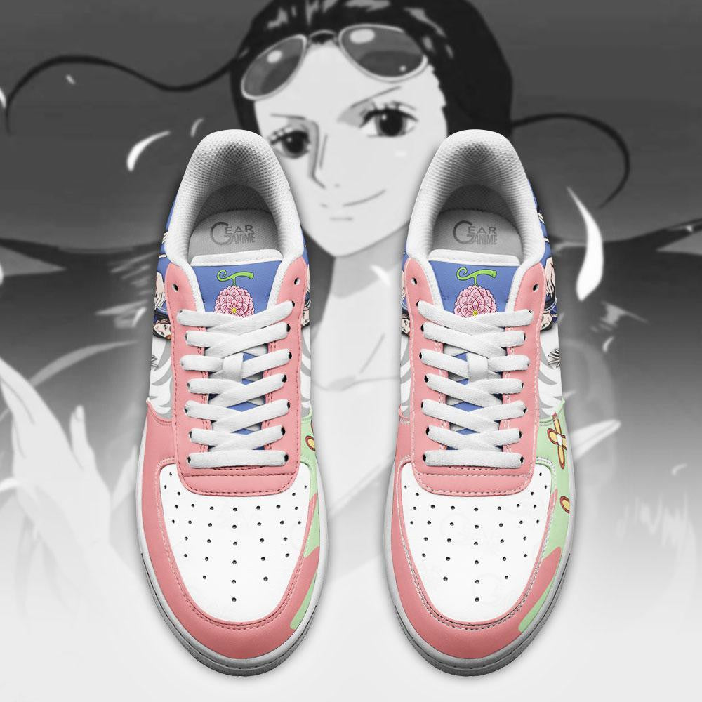 Baskets Anime Nico Robin en Cuir Chaussures Basses Unisexes Anime Manga