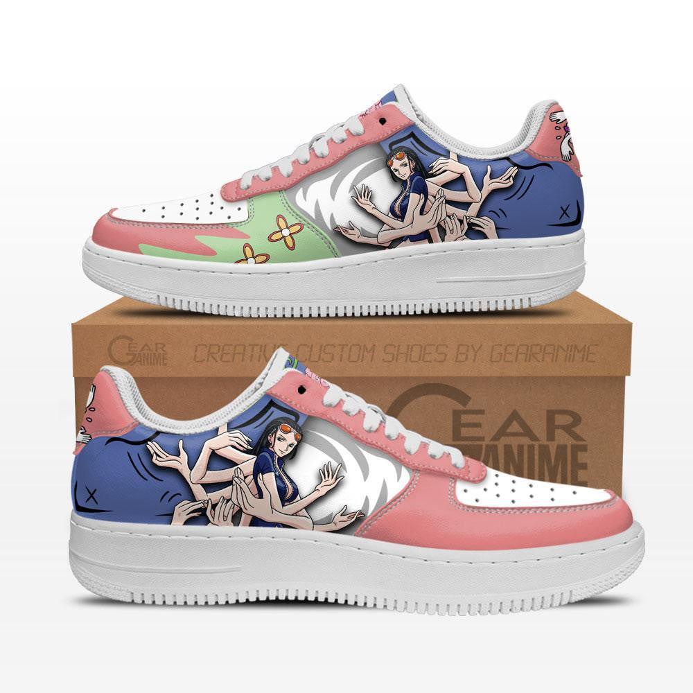 Baskets Anime Nico Robin en Cuir Chaussures Basses Unisexes Anime Manga