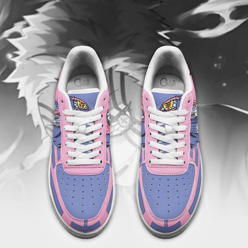 Baskets Anime Akaza Custom Low-Top Leather Sneakers Fighting en Cuir Chaussures Basses Unisexes Anime Manga