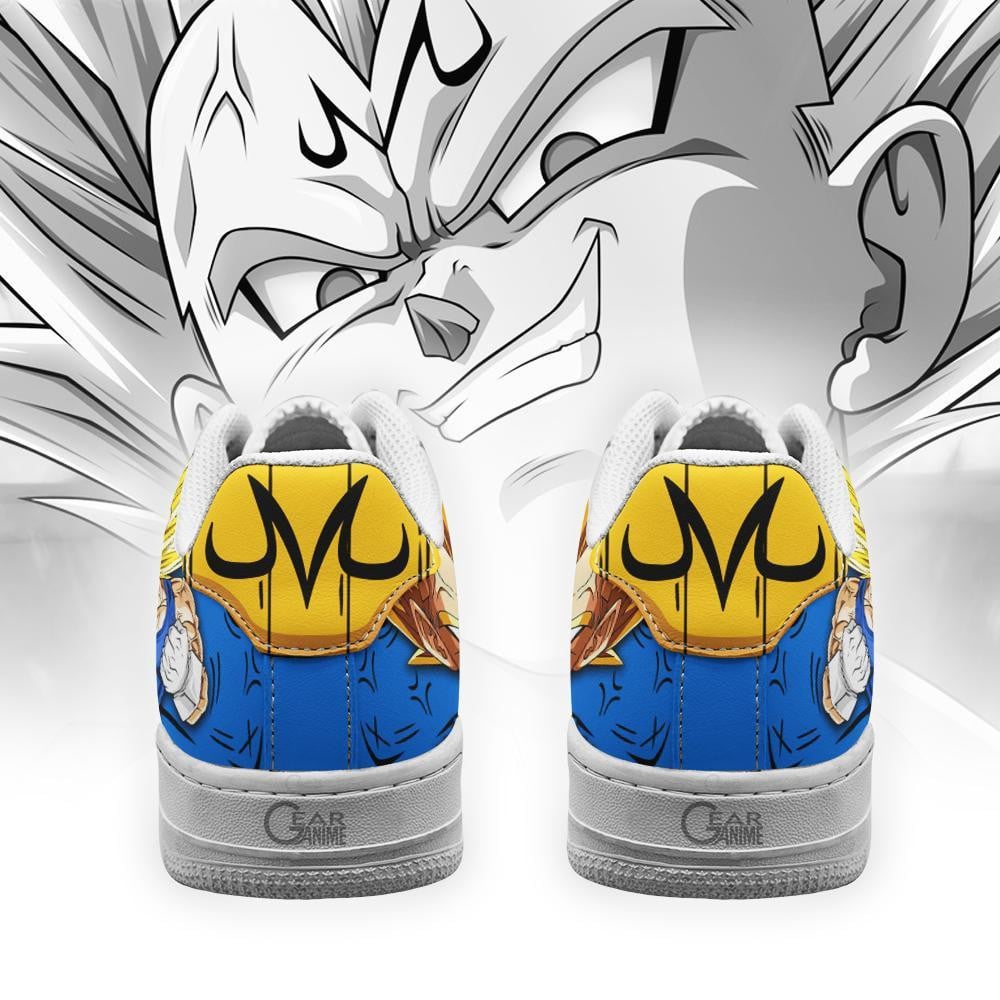 Baskets Anime Majin Vegeta Air en Cuir Chaussures Basses Unisexes Dragon Ball
