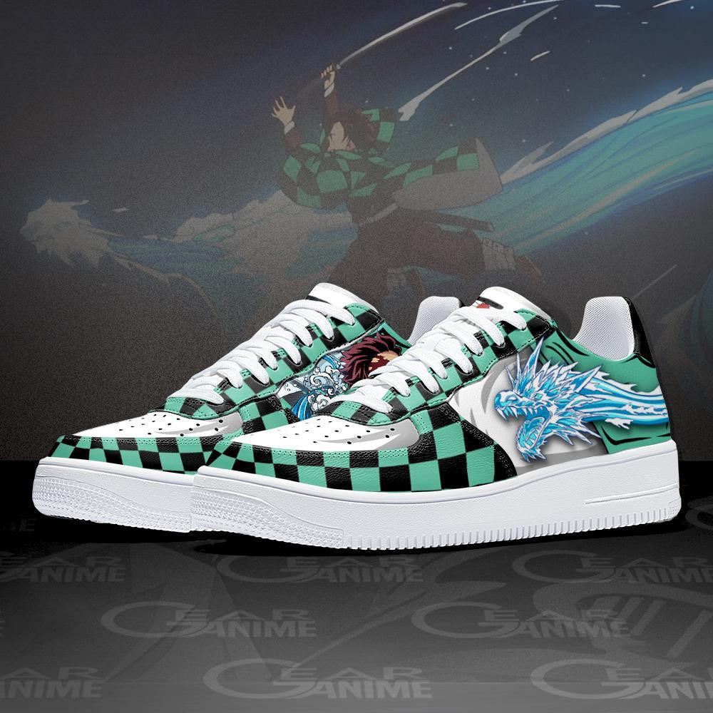 Baskets Anime Tanjiro en Cuir Chaussures Basses Unisexes Demon Slayer
