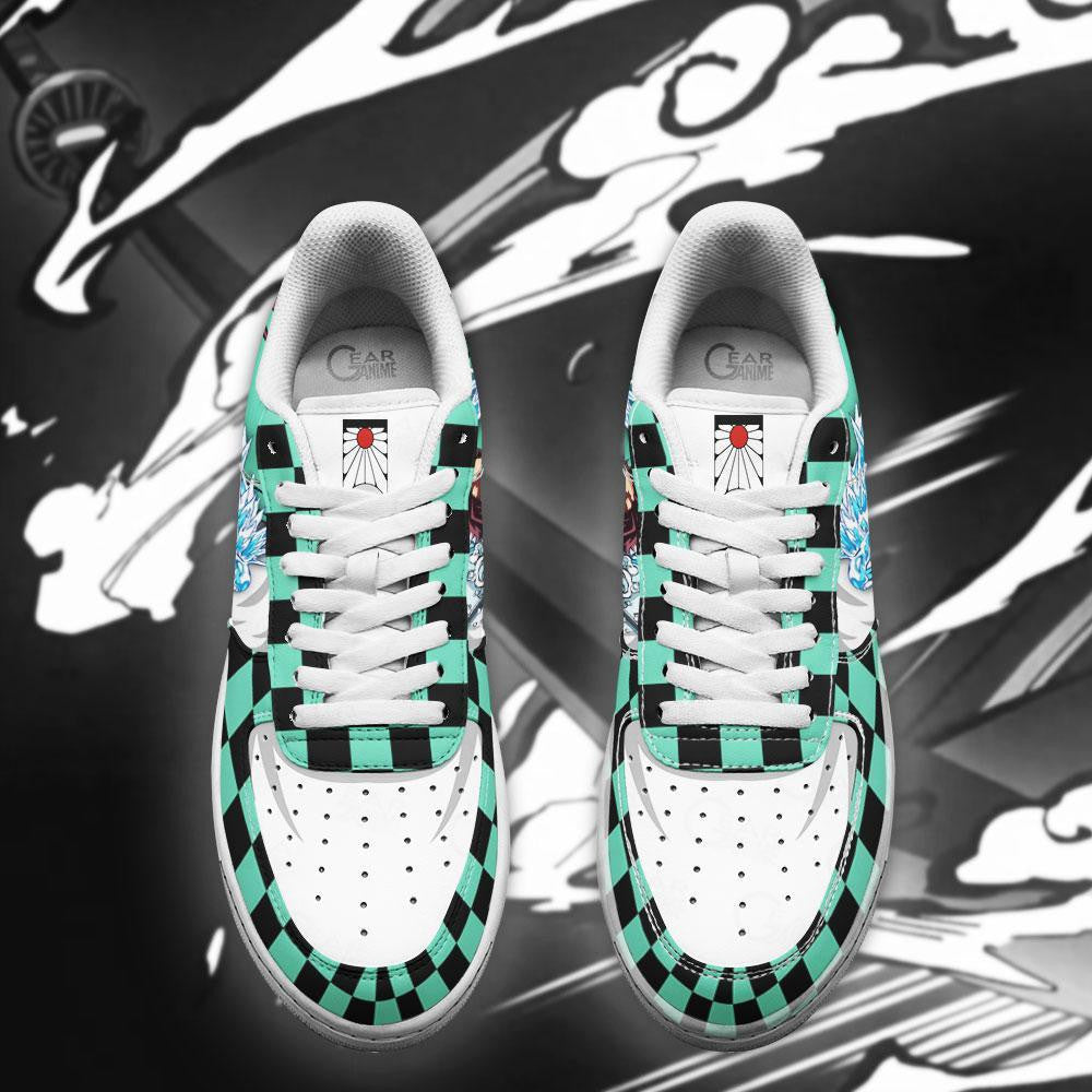 Baskets Anime Tanjiro en Cuir Chaussures Basses Unisexes Demon Slayer