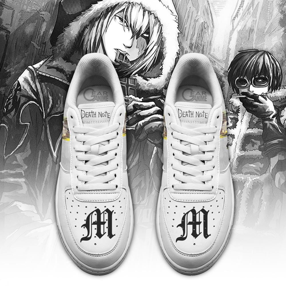 Baskets Anime Mihael Keehl Mello en Cuir Chaussures Basses Unisexes Anime Manga