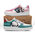 Baskets Anime Uraraka and Deku en Cuir Chaussures Basses Unisexes Anime Manga