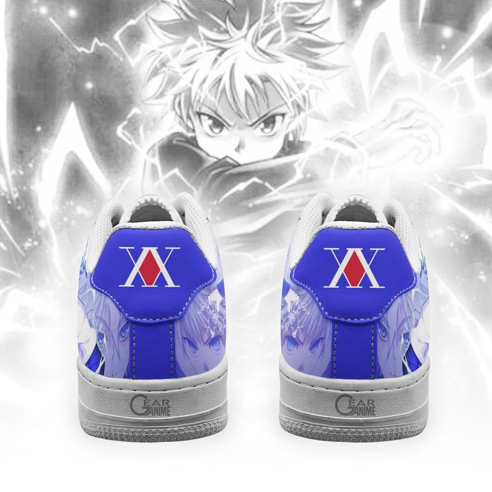 Baskets Anime Killua en Cuir Chaussures Basses Unisexes Anime Manga