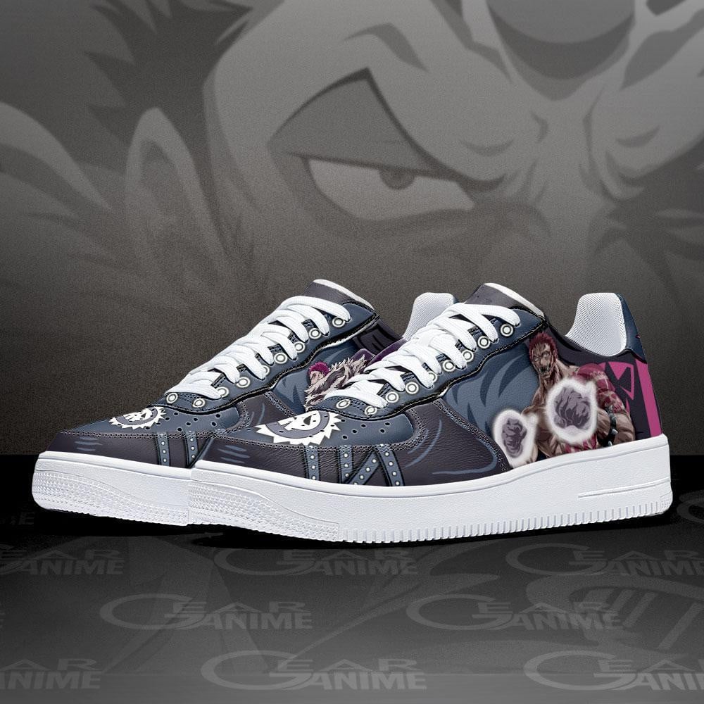 Baskets Anime Charlotte Katakuri en Cuir Chaussures Basses Unisexes Anime Manga
